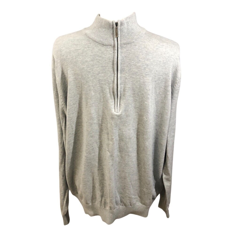 AshWorth Pullover Jacket Mens Gray XL 100% Cotton